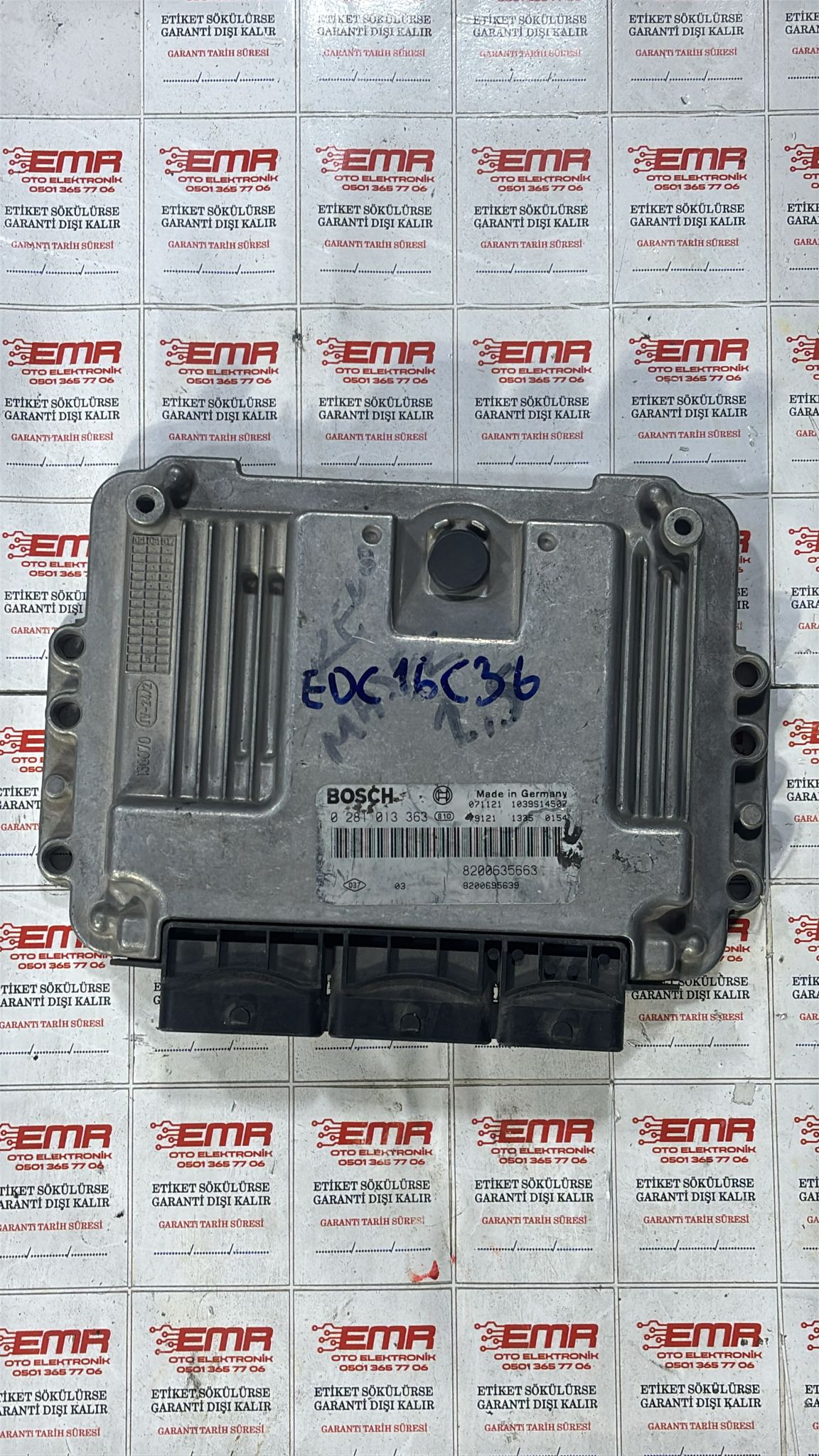 RENAULT MASTER 2.5DCİ MOTOR BEYNİ 0 281 013 363 EDC16C36